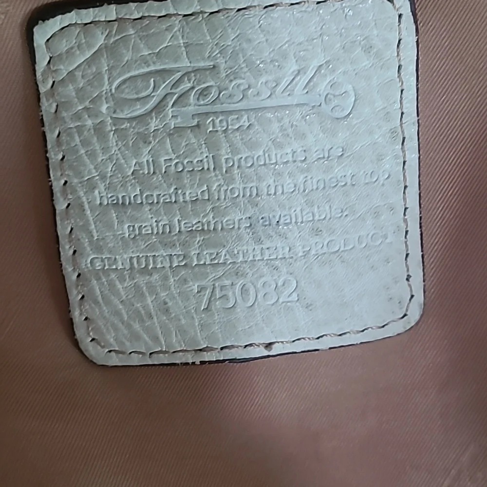 Fossil Leather Shoulder Bag  With Stud Detailing Vintage BOHO - Picture 5 of 15